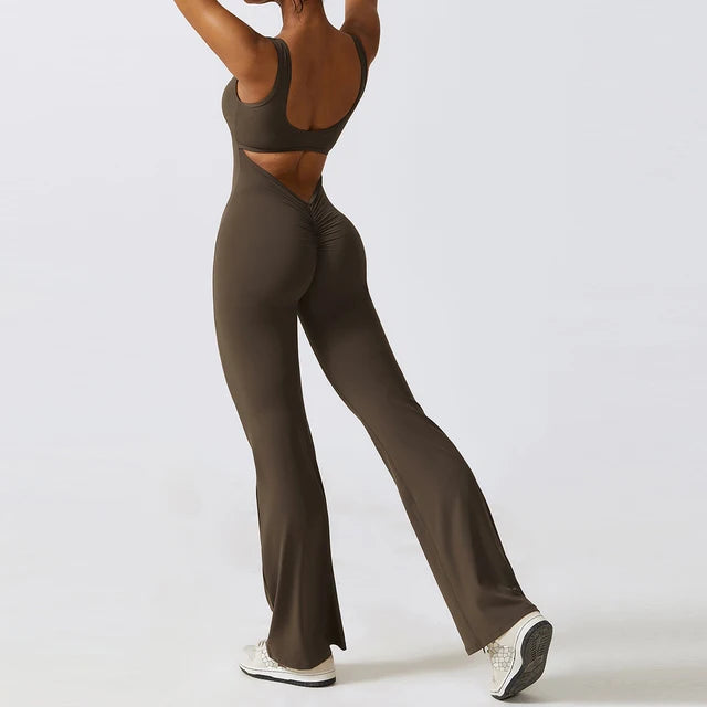 Flare bottom body suit