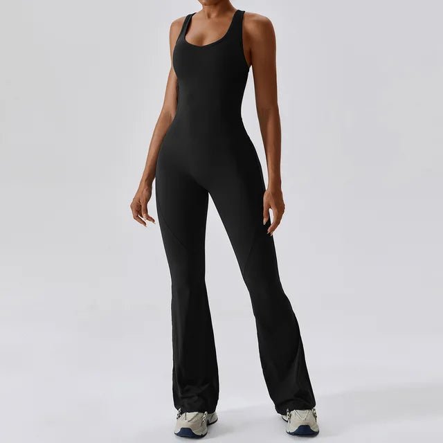 Flare bottom body suit