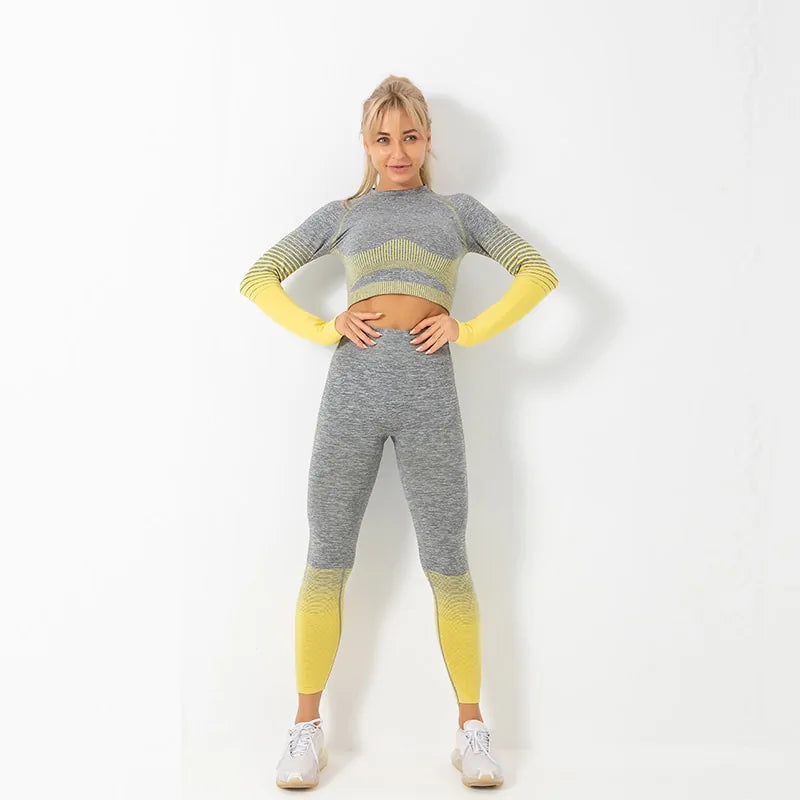 Seamless  Long Sleeve  Fitness Suit