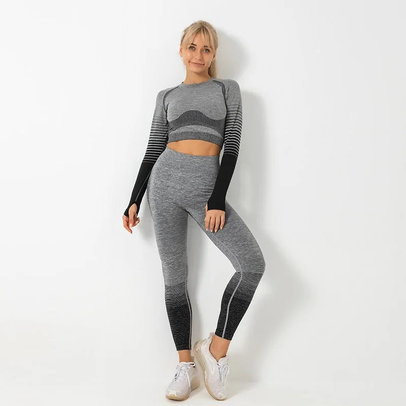 Seamless  Long Sleeve  Fitness Suit