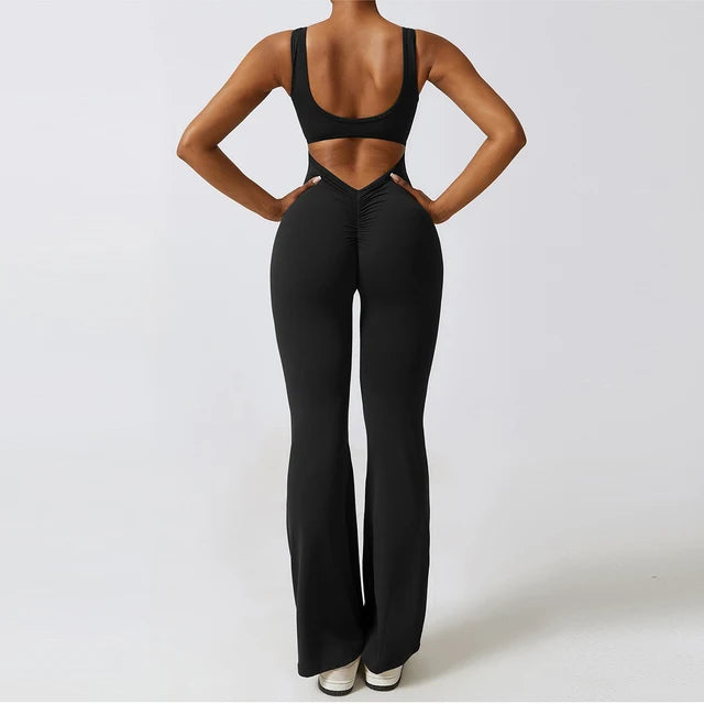 Flare bottom body suit