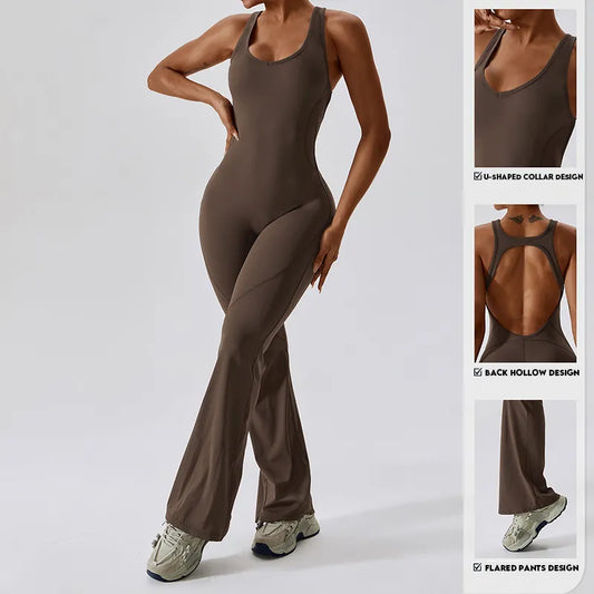 Flare bottom body suit